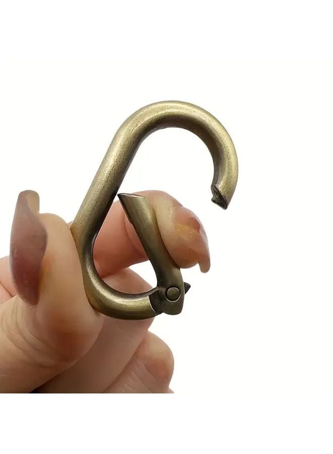 10 Pack Silvery Metal Oval Spring Hooks 40mm for Pet Collars Handbags Luggage Accessories - Image 2